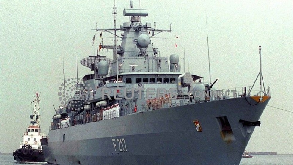 A German frigate