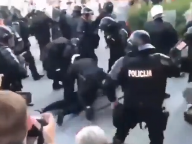 20 arrested at protest against lockdowns & ‘LGBTQ+ propaganda’ in Lithuania (VIDEO)