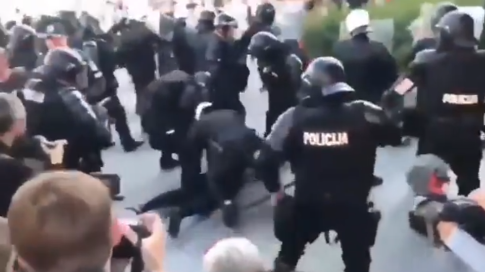 Police in Vilnius