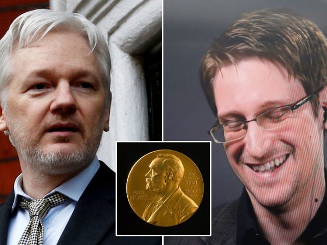‘It will never happen’: Snowden laughs off suggestion Julian Assange or himself would ever get Nobel Peace Prize