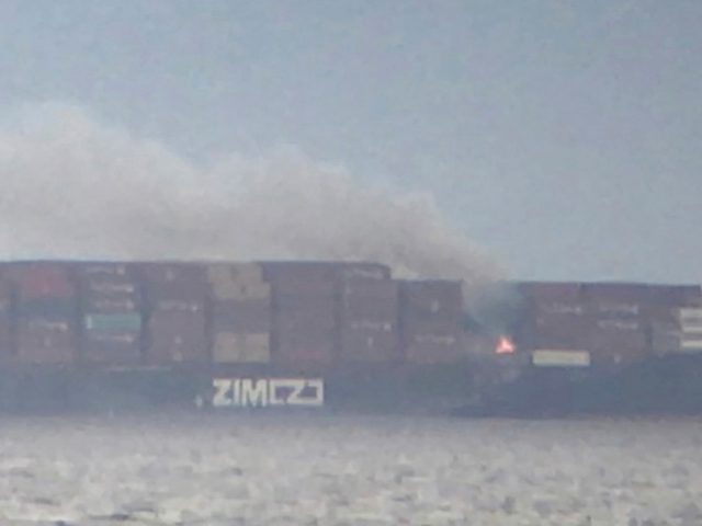 Fire erupts aboard cargo ship off Canadian coast after HAZMAT containers catch fire, sending toxic fumes into the air