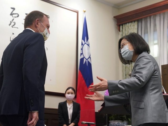 China tells Australia to ‘drop Cold War mentality and ideological prejudice’ after ex-PM Abbott visits Taiwan, pledging support
