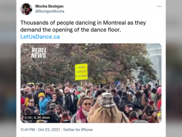 Clubbers in Quebec, Canada ask govt to lift ban on dancing & karaoke in ‘dance for the right to dance’ protest (VIDEOS)