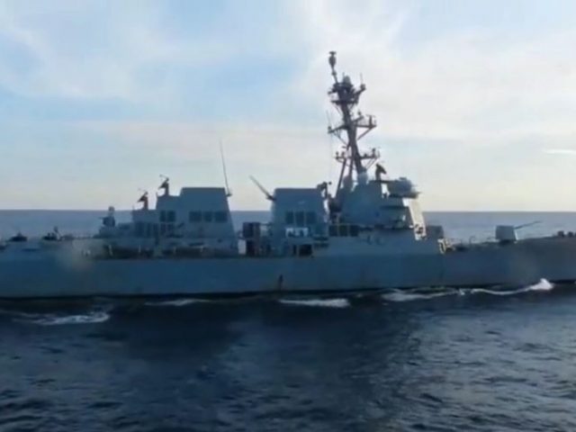 US warship intercepted by Russian Navy while trying to sail into country’s territorial waters, Moscow says amid drills with China