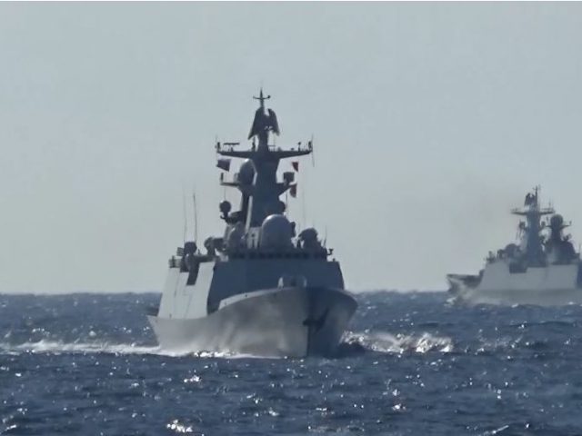 WATCH Russian & Chinese warships on first ever joint patrol mission in Pacific