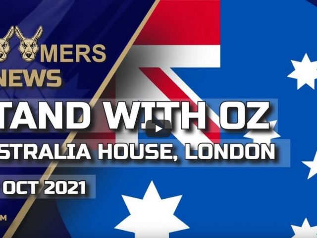 STAND WITH OZ AUSTRALIA HOUSE LONDON