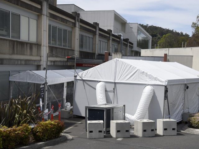 Covid-19 Victoria: Tent set up outside Melbourne hospital as cases skyrocket in the state
