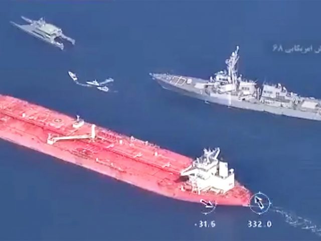 Video Shows U.S. Destroyer’s Very Intimate Standoff With Iranian Vessels Over Seized Oil Tanker (Updated)