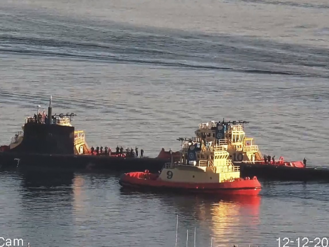 Severely Damaged US Nuclear Sub Seen For First Time Since October Collision