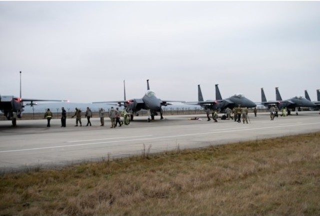US deploys F-15 fighters closer to Russian borders