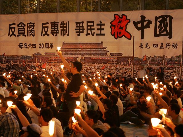 Hong Kong media mogul convicted for joining banned vigil
