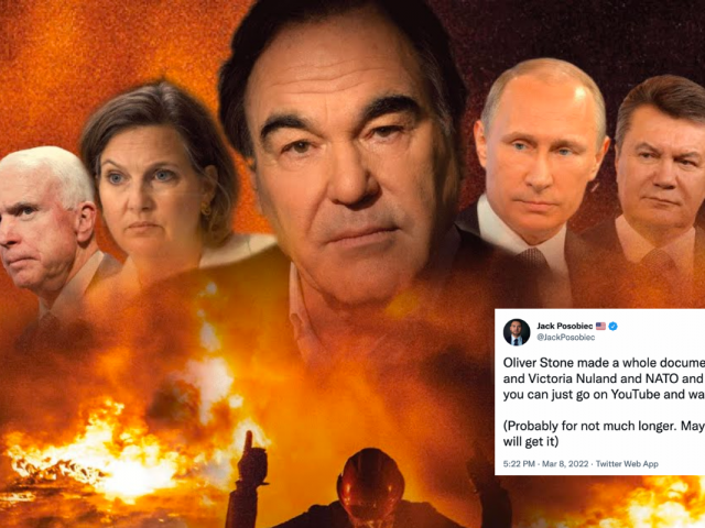BREAKING: Rumble uploads Oliver Stone documentary ‘Ukraine on Fire’ after YouTube censors it