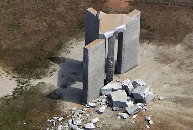 Explosion damages ‘American Stonehenge’