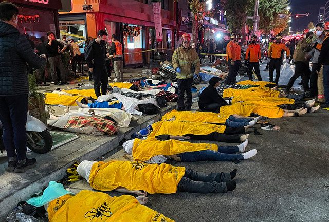 Over 150 dead after Halloween stampede in South Korea