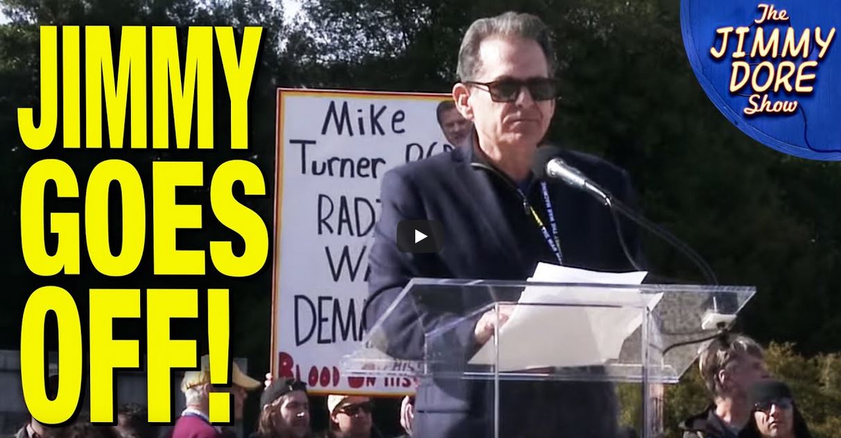 Jimmy Dore goes off rally