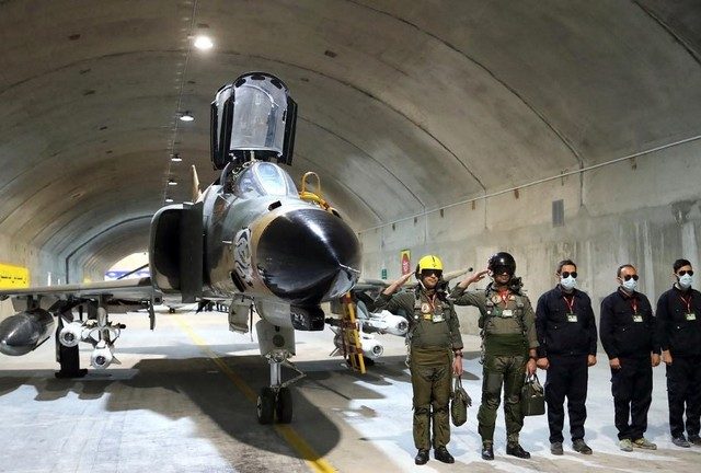 Iran reveals underground air force base