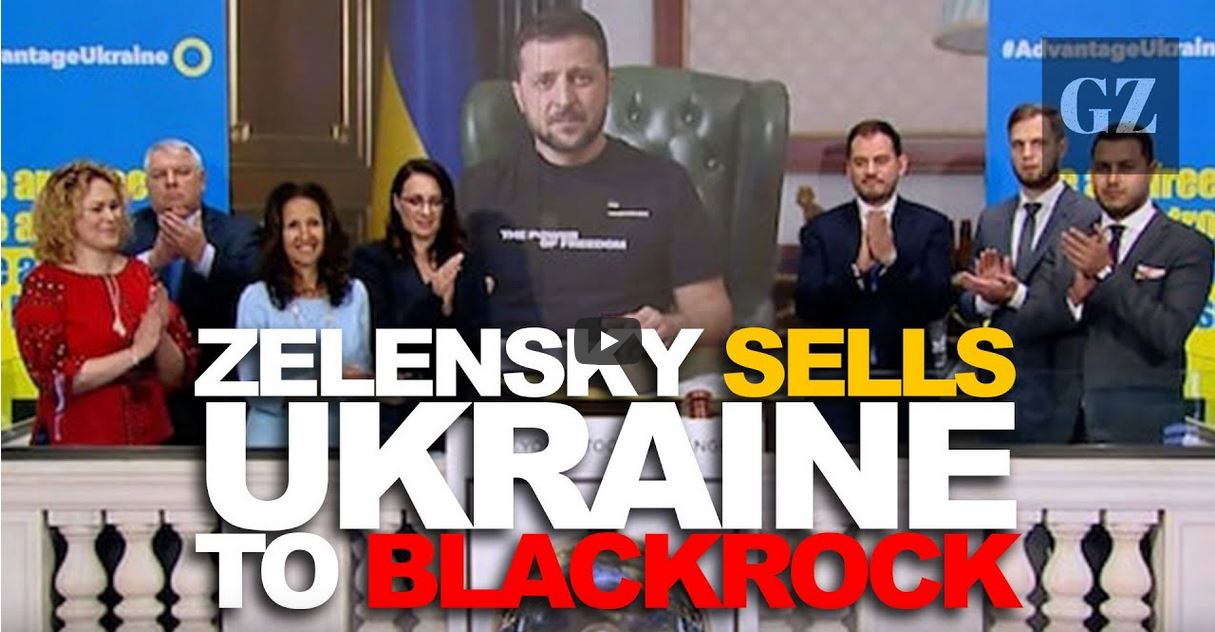 The gray Zone Zelensky sells Ukraine to Black rock