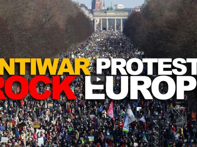 Large antiwar protests rock Europe