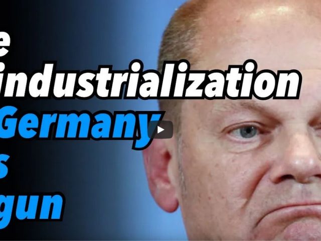 The deindustrialization of Germany has begun