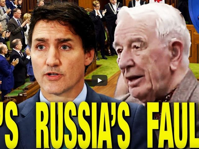 Justin Trudeau Tries To Blame Applauding A Nazi On RUSSIA!