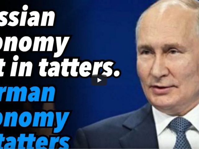 Russian economy not in tatters. German economy in tatters