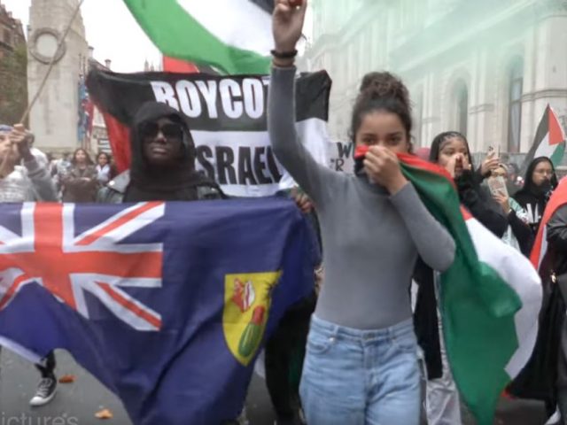 10 arrests after 150,000 march in pro-Palestinian protest march in Central London