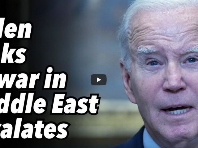 Biden sinks as war in Middle East escalates