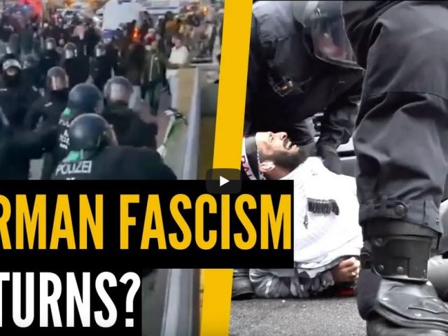 German cops go ballistic on pro-Palestine protestors. Fascism returns?