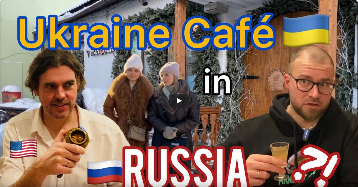 Ukrainian cafe in Russia