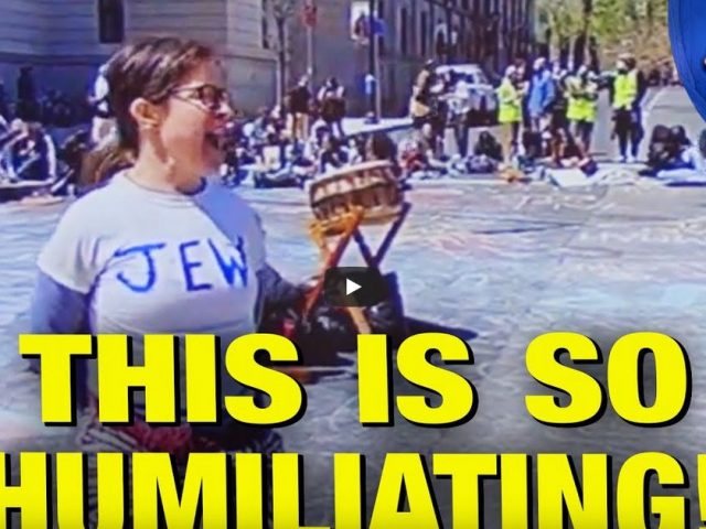 Zionist EMBARRASSS Herself at Pro-Palestine Protest