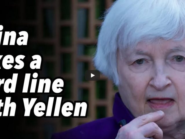 China takes a hard line with Yellen