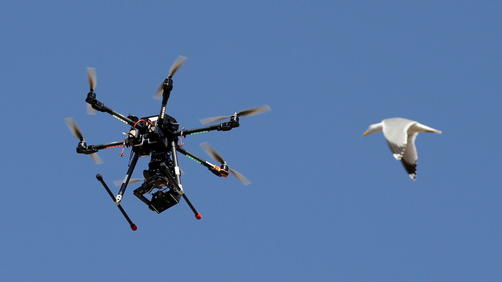 A police surveillance drone, keeping the skies safe for democracy Reuters Max Rossi