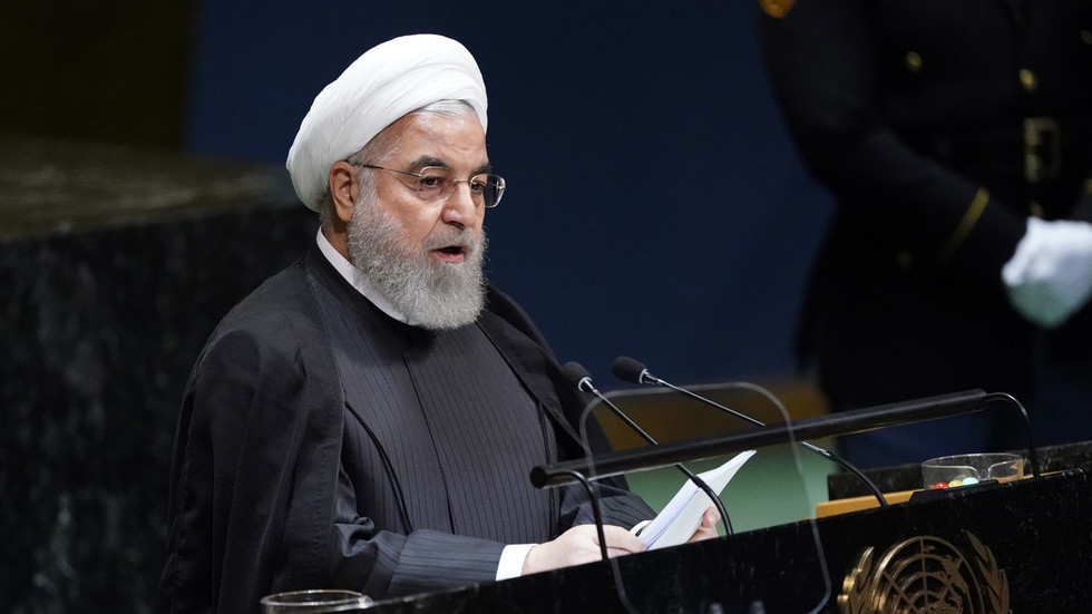 Hassan Rouhani addresses the UN General Assembly in New York Reuters Carlo Allegri