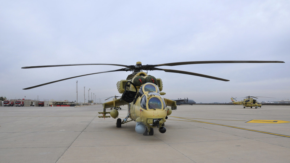 Mi-35 attack helicopters Reuters
