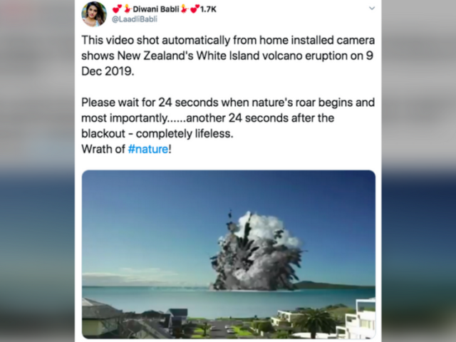 Viral VIDEO ‘showing White Island eruption’ draws over 100k views…but is totally fake