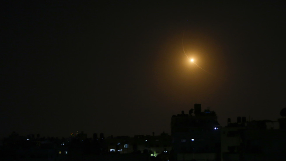 Footage has emerged showing Israeli missile defenses