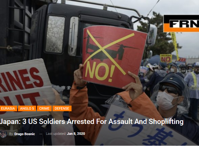 Japan: 3 US Soldiers Arrested for Assault and Shoplifting
