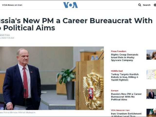 The Reds are back! Voice of America ‘promotes’ Communist leader to PM… showing once again MSM can’t do Russia