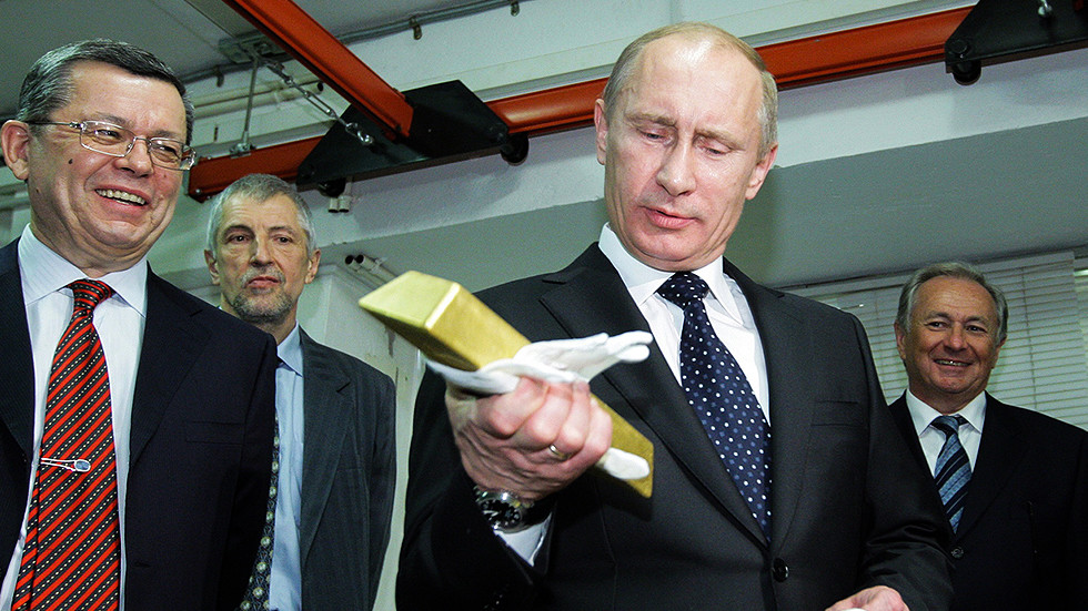 Vladimir Putin at Central Depository of Bank of Russia
