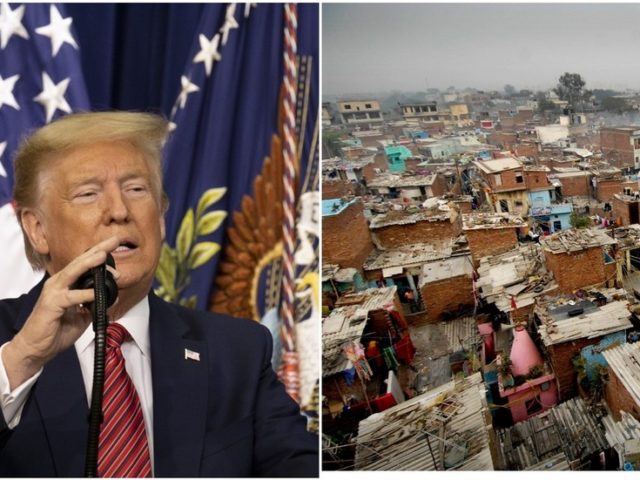 Hiding slums ahead of Trump visit portrays him as EMPEROR & shows Indians’ ‘SLAVE MENTALITY’ – newspaper