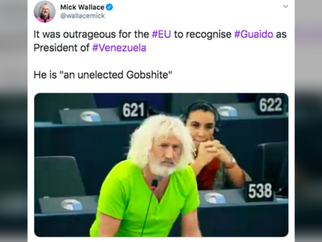 Irish MEP calls Venezuela’s Juan Guaido a ‘gobshite’ in EU parliament, gets swiftly reprimanded (VIDEO)
