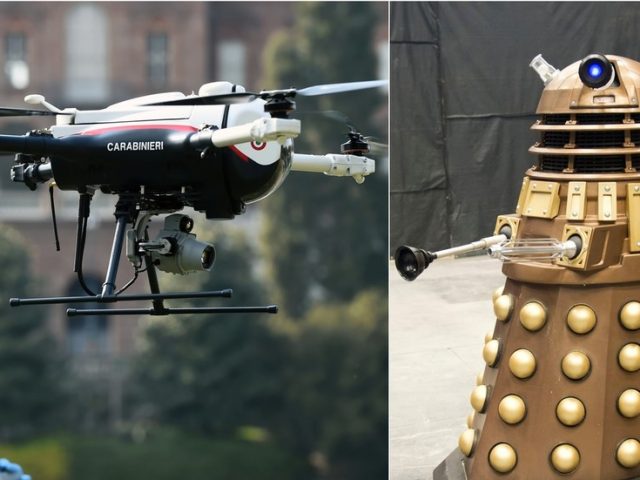 Daleks, drones, and high-tech cops: Robots come out on top amid coronavirus pandemic