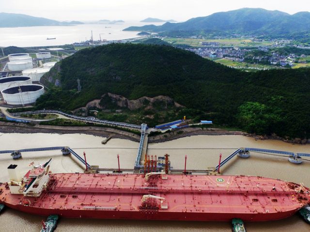 A huge fleet of 117 tankers is bringing super cheap crude to China