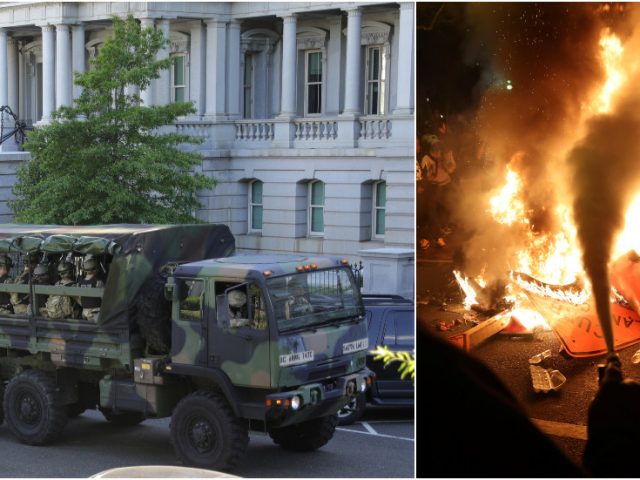 Roll in the tanks? WATCH National Guard hit streets in DC amid reports Trump considering more active-duty troops to quell unrest
