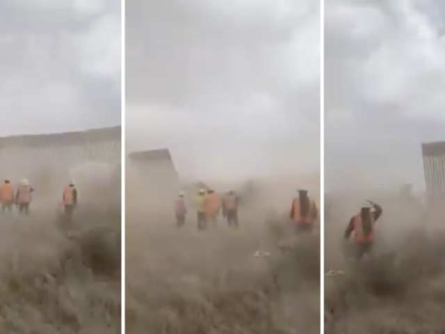 WATCH: Viral video claims to show ‘Trump’s border wall’ COLLAPSE under the wrath of Hurricane Hanna