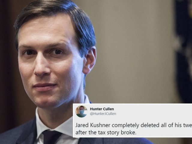 Resistance Twitter thinks walls are closing in on Trump after sharing fake info that Jared Kushner abruptly deleted all tweets