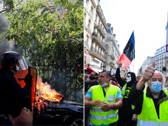 Yellow Vests’ encore: Tear gas & dozens of arrests as France’s most vocal protest movement makes 1st comeback during Covid-19