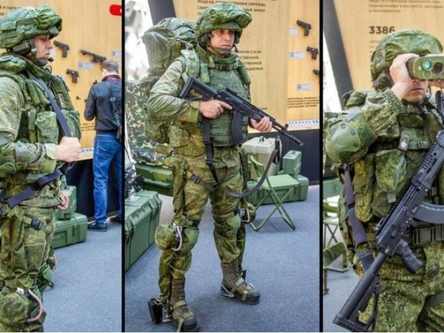 Russia unveils exoskeleton for Ratnik battle gear
