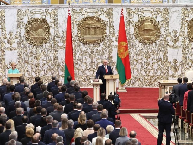 Belarus’ Lukashenko secretly inaugurated for sixth term as disputed election result remains unrecognized by most Western states .