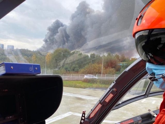 Major fire breaks out in France’s Le Havre port, smoke visible kilometres away (VIDEOS)